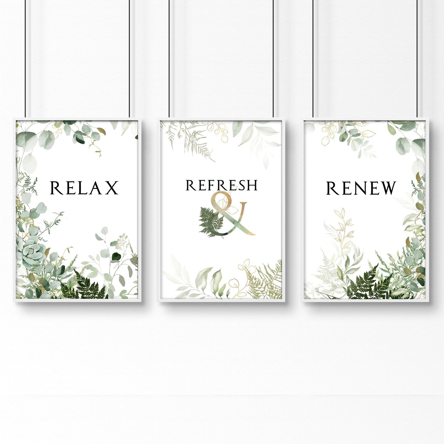 Farmhouse Bathroom Wall Art Set of 3