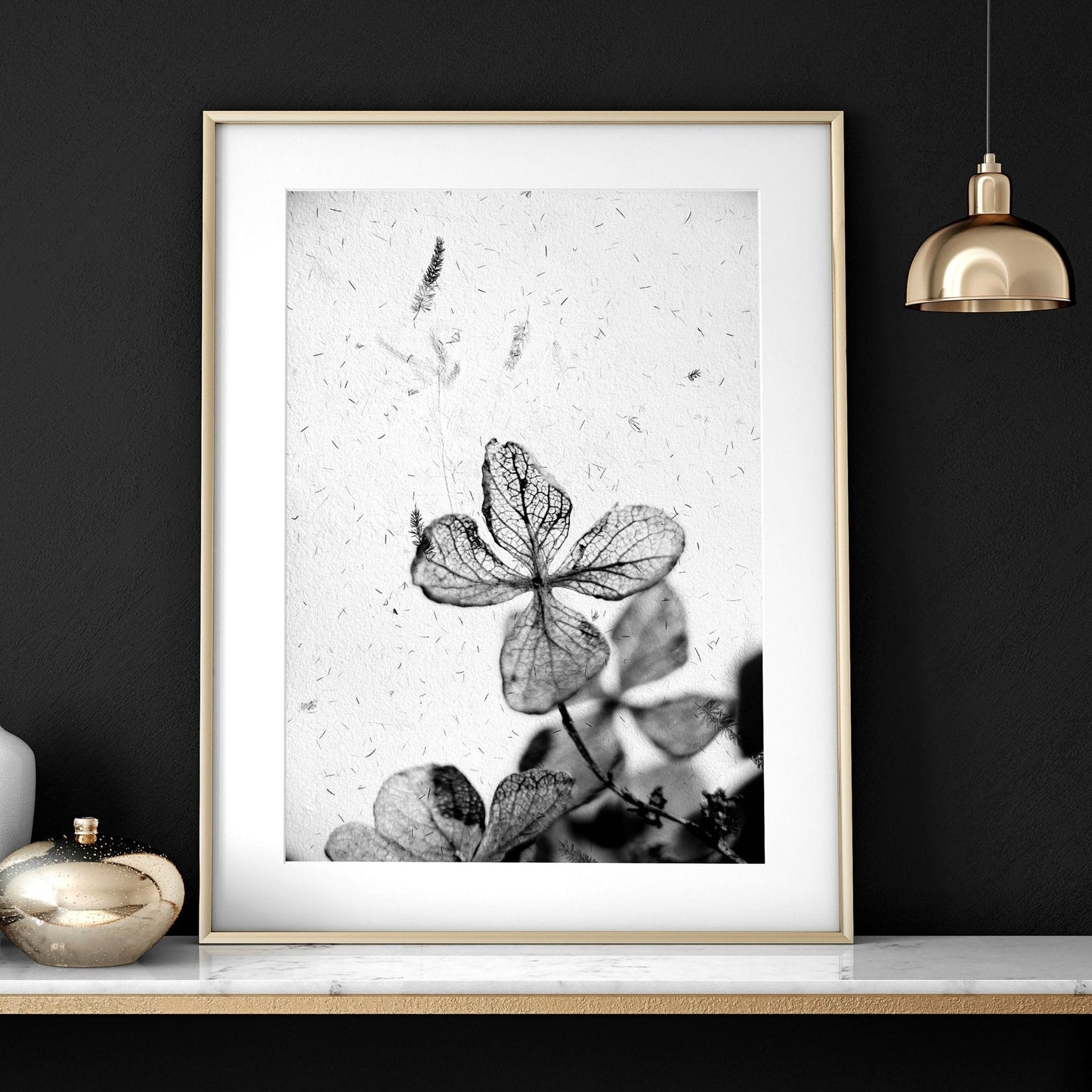 Greyscale Botanical Bedroom Wall Art Set of 3