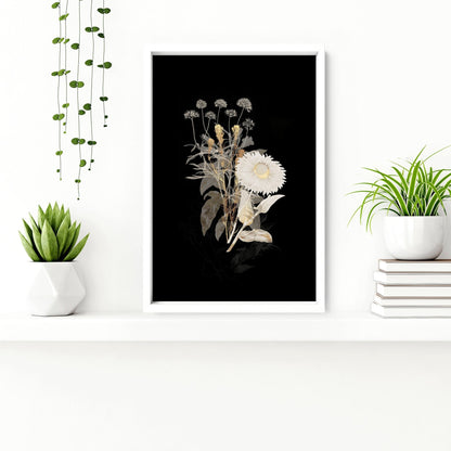 Gold Botanical Bathroom Wall Art Set of 3