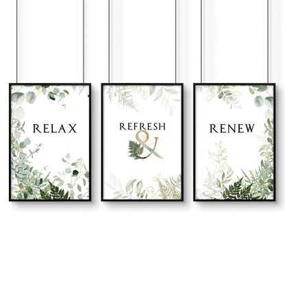 Farmhouse Bathroom Wall Art Set of 3