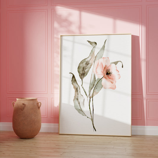 Framed Botanical Flower Print
