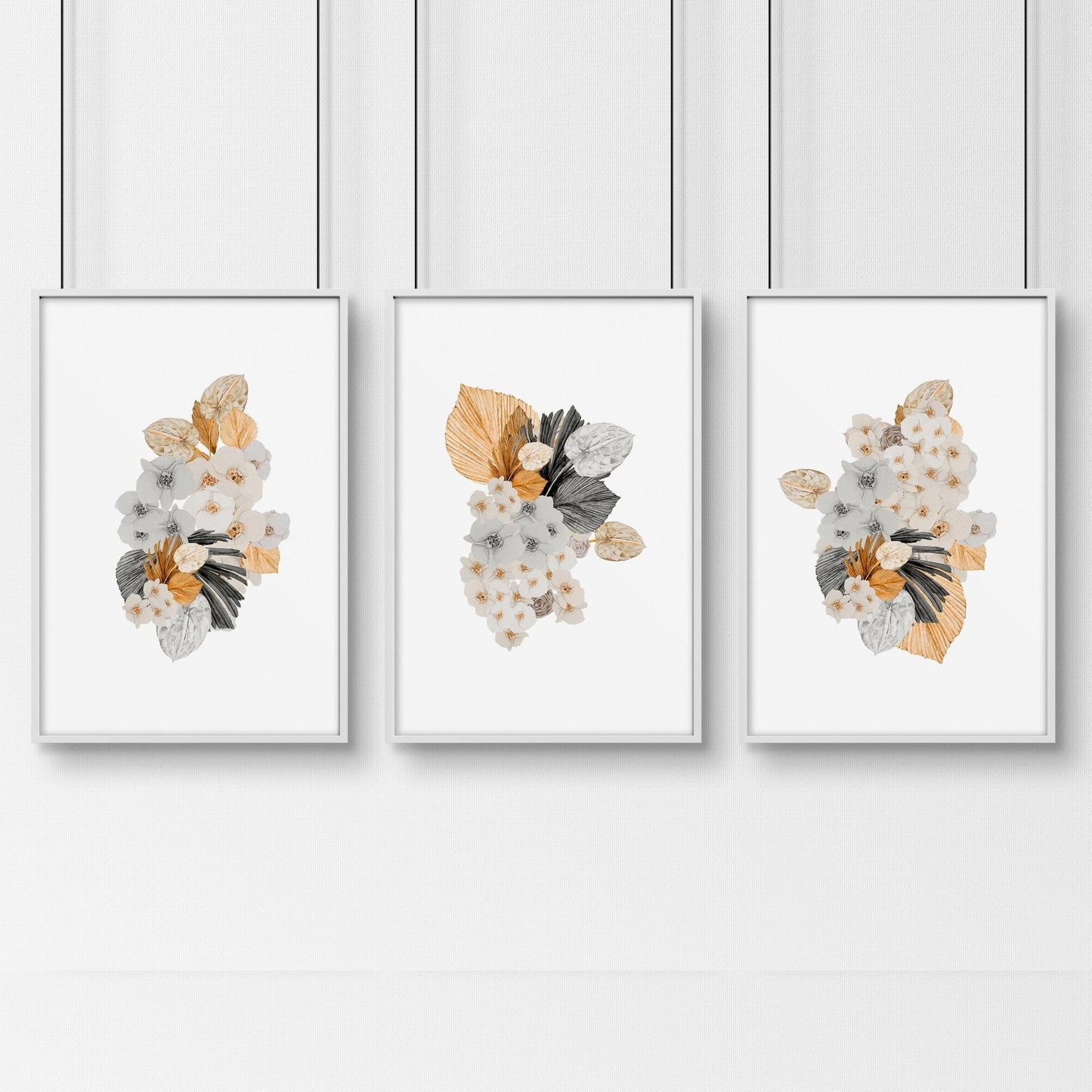 Pastel Botanical Wall Art Set of 3