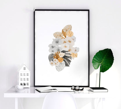 Pastel Botanical Wall Art Set of 3