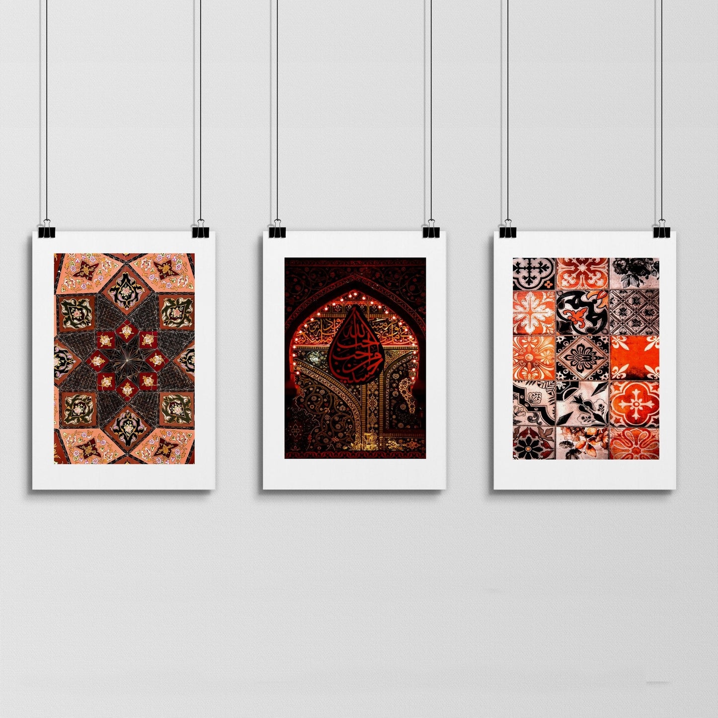 Moroccan Wall Art Print Set of 3