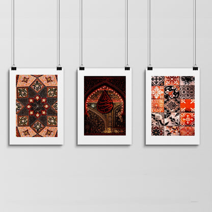 Moroccan Wall Art Print Set of 3