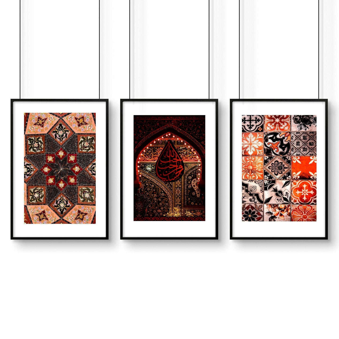 Moroccan Wall Art Print Set of 3