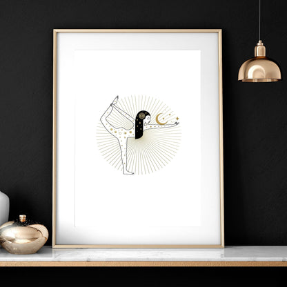 Yoga Wall Art Print Set of 3