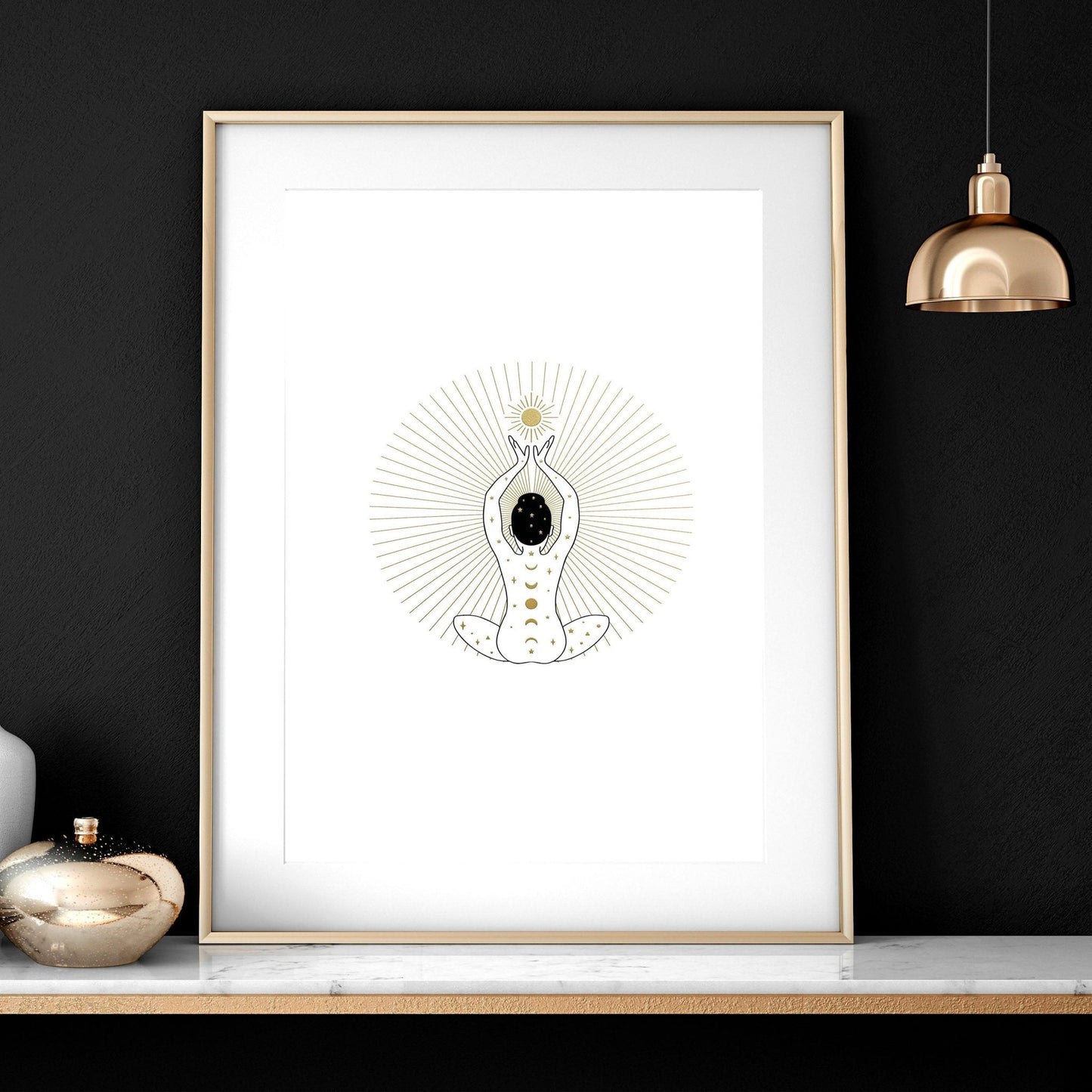 Yoga Wall Art Print Set of 3