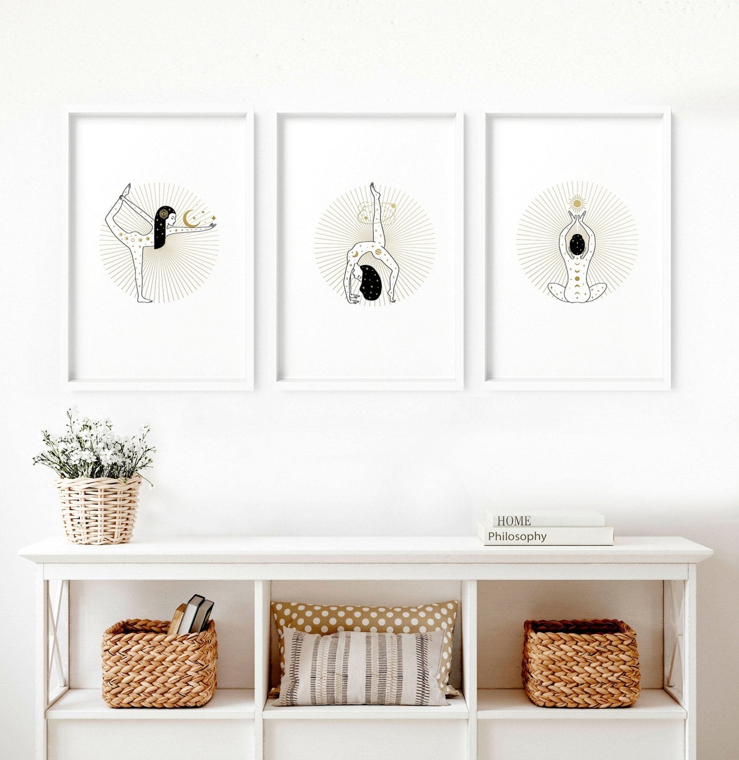 Yoga Wall Art Print Set of 3